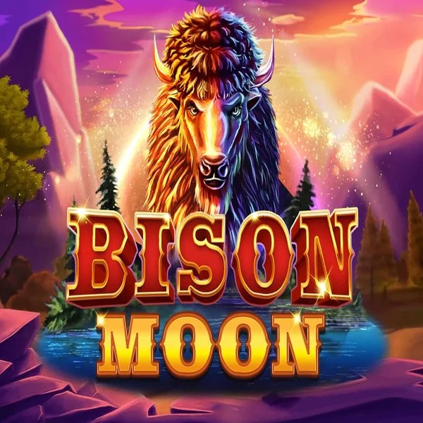 Bison Moon slot logo by Northern Lights Gaming at Coolbet Casino
