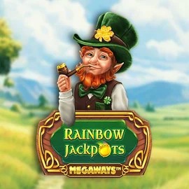Rainbow Jackpots Megaways logo by Red Tiger Gaming at Coolbet Casino
