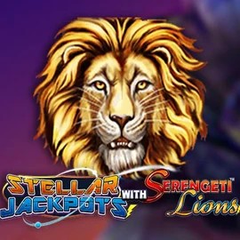 Stellar Jackpots with Serengeti Lions logo – Jackpots by Lightning Box Game at Coolbet Casino